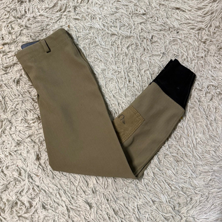 Women’s Size 26 Brown TuffRider Knee Patch Horseback Riding Breeches. Good Cond.