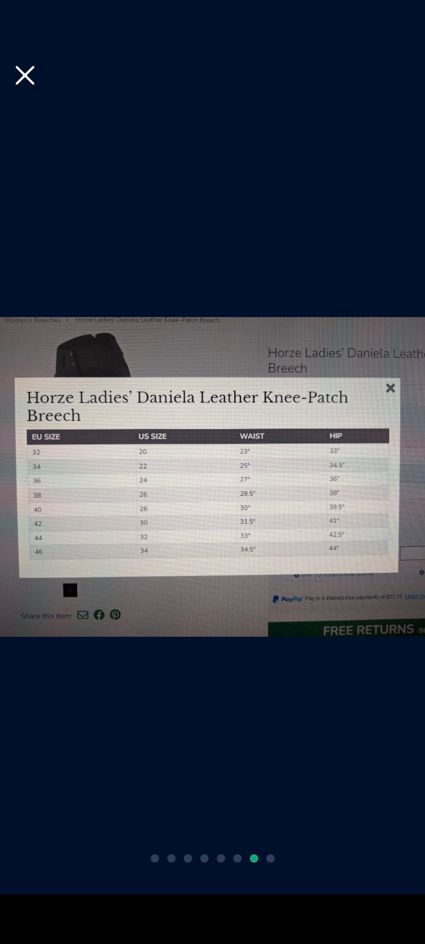 Horze Daniela Leather Knee-Patch Breech