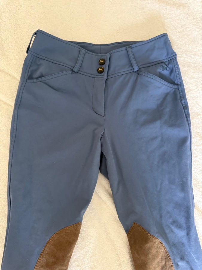 24R RJ Classics knee patch breeches- Bijou Blue