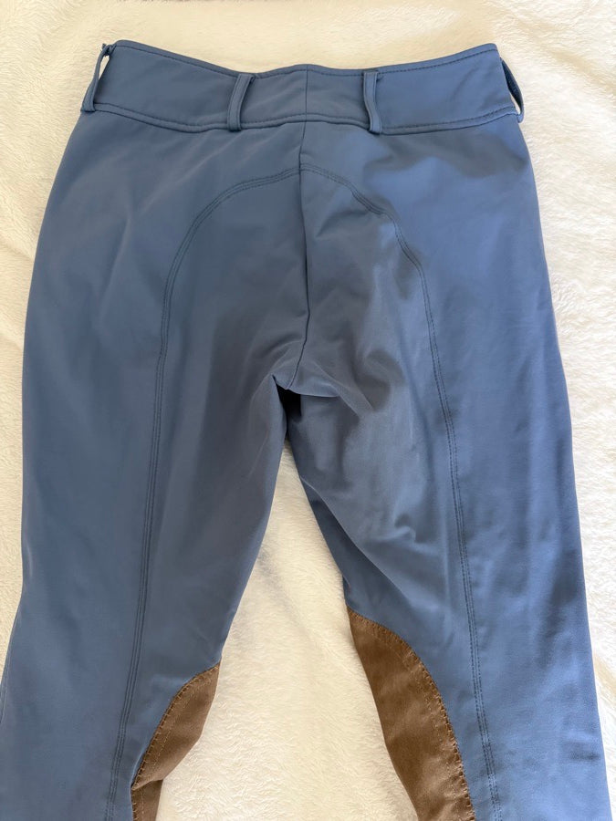 24R RJ Classics knee patch breeches- Bijou Blue