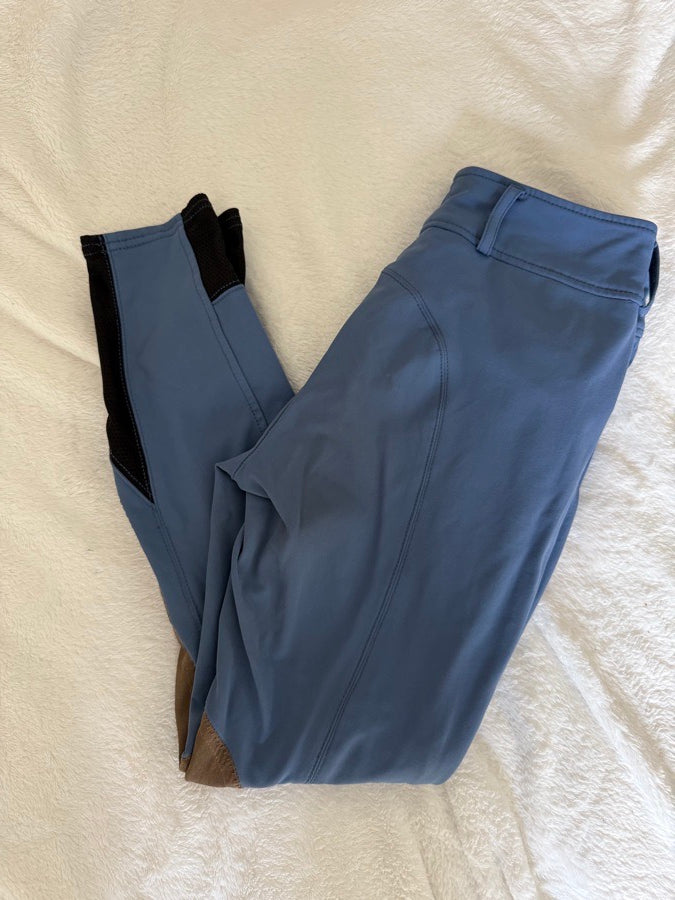 24R RJ Classics knee patch breeches- Bijou Blue