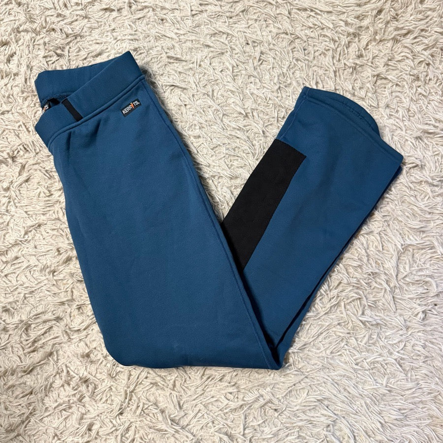 Women’s XL Blue Kerrits Winter Horseback Riding Western Bootcut Breeches
