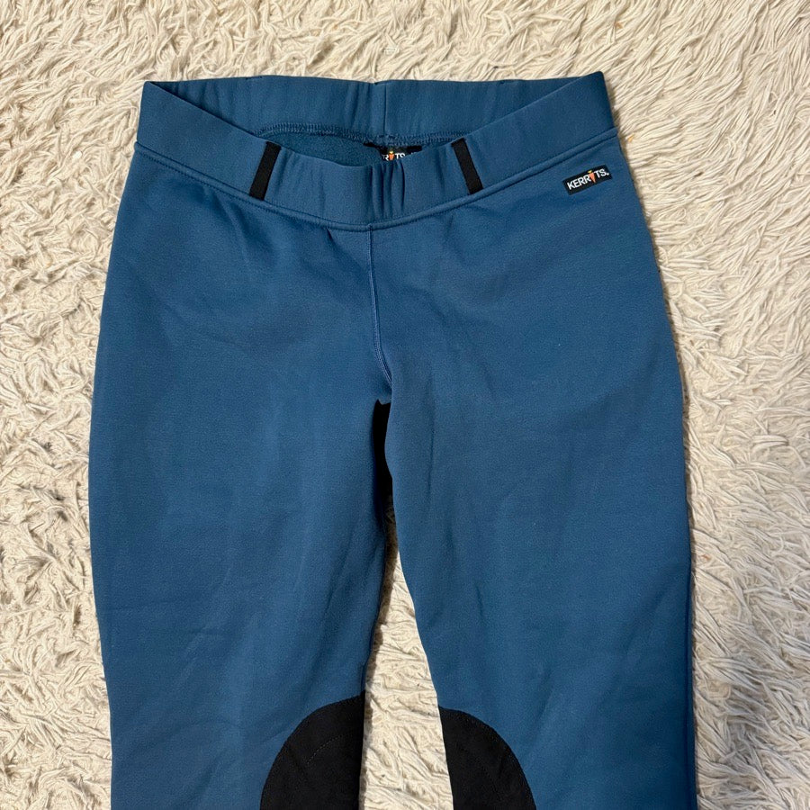Women’s XL Blue Kerrits Winter Horseback Riding Western Bootcut Breeches