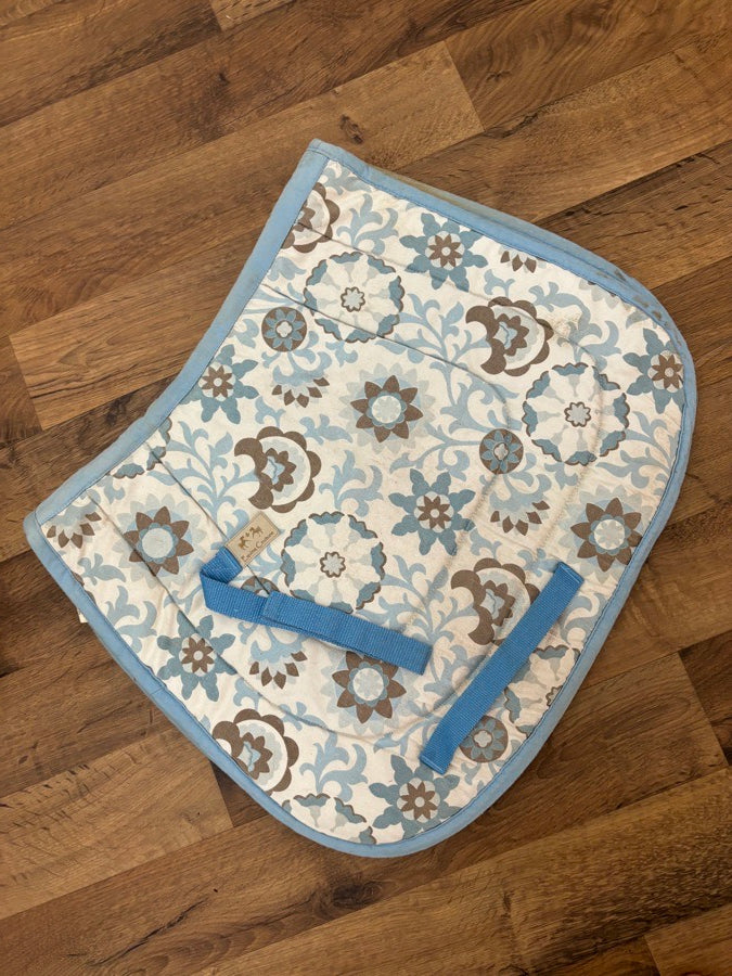 EQUINE COUTURE Pony Pad Equine Couture Blue Paisley