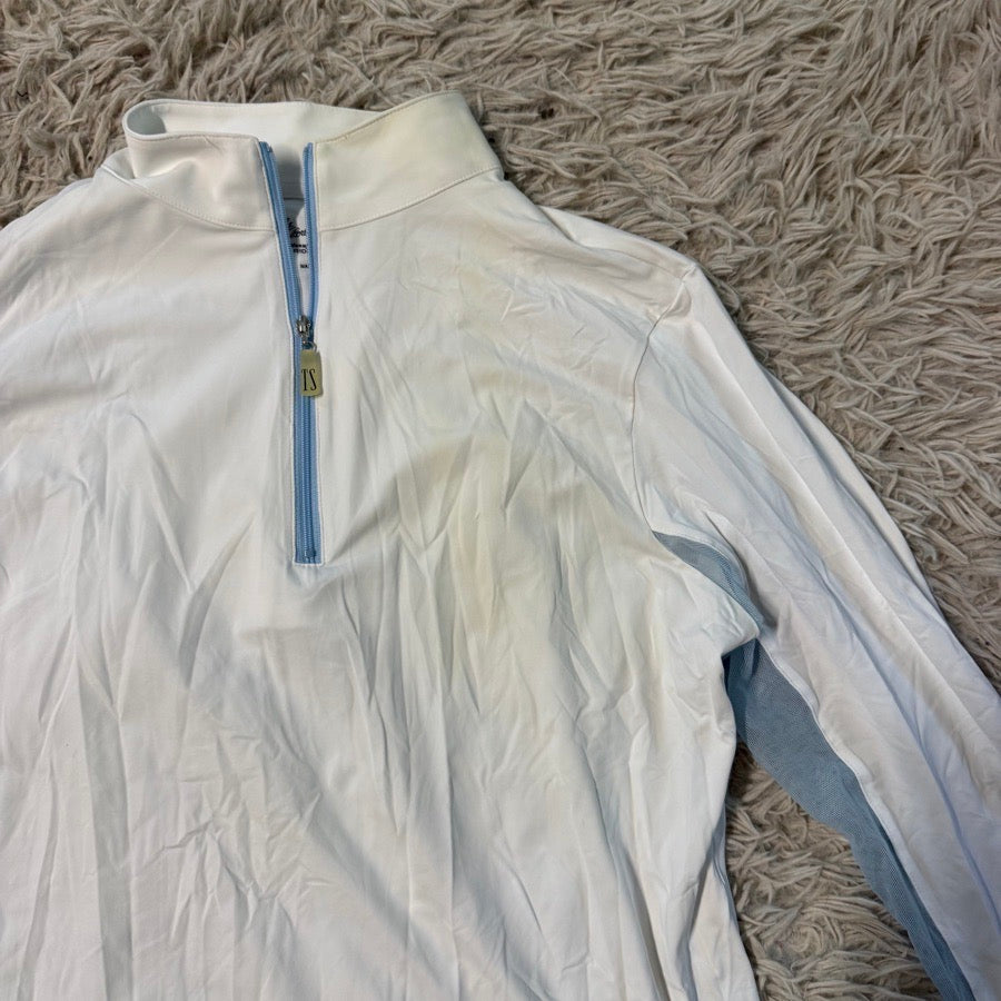 THE TAILORED SPORTSMAN Women’s XL White Tailored Sportsman Long Sleeve Horseback Riding Sunshirt (2)