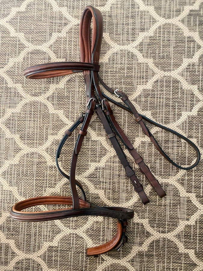 OS Pessoa Two-Toned Fancy Stitched Bridle