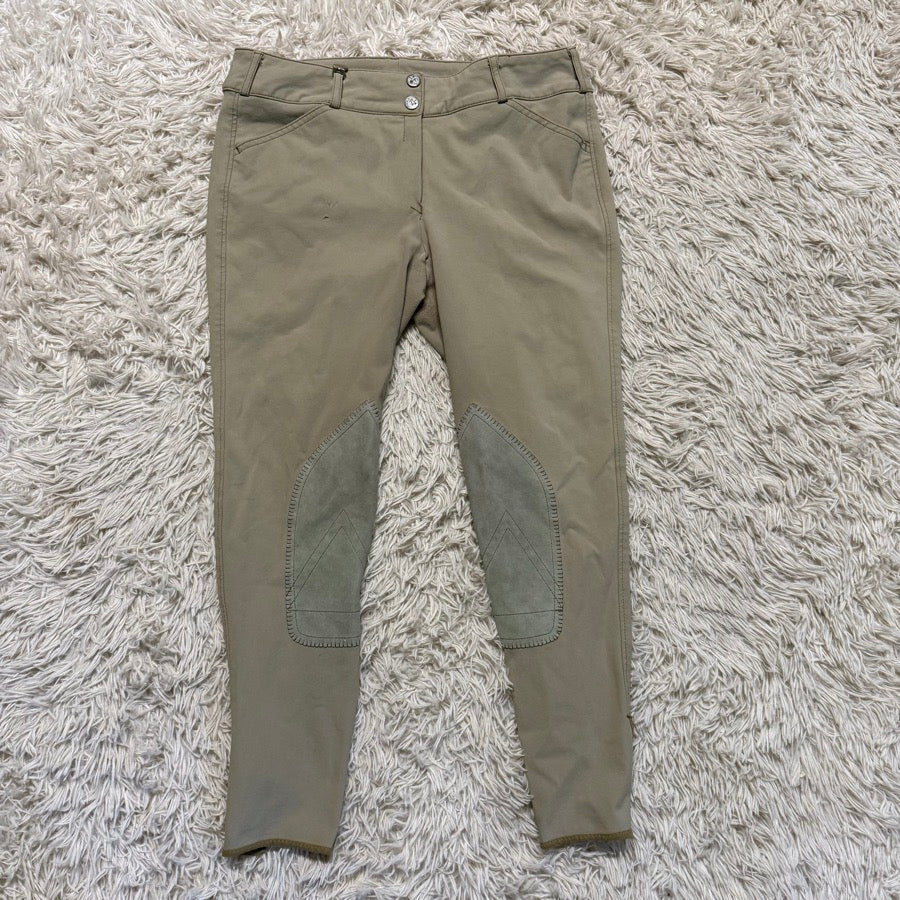 Women’s Size 34 Tan Pikeur Knee Patch Horseback Riding Breeches