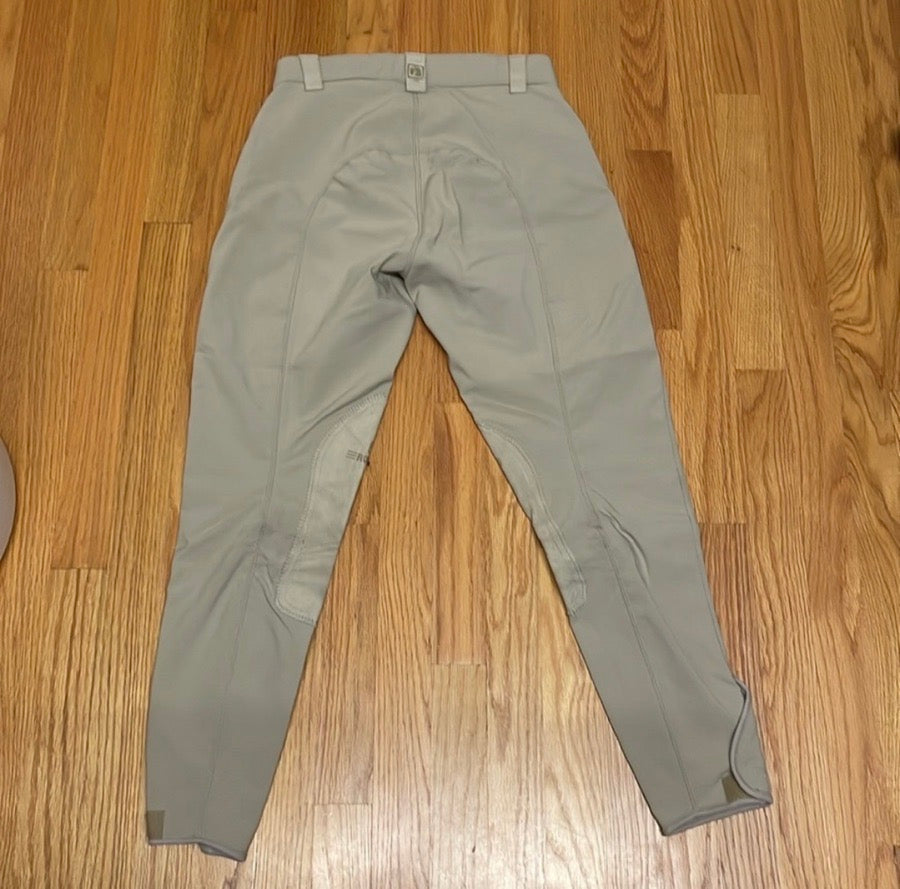 ROMFH tan fleece lined breeches size 28