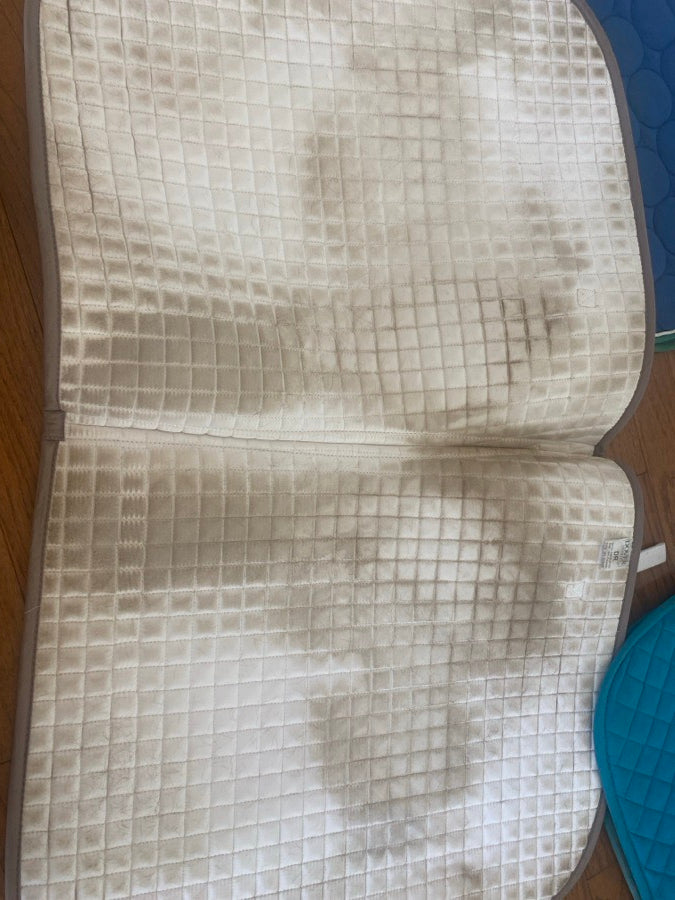 White dressage pad