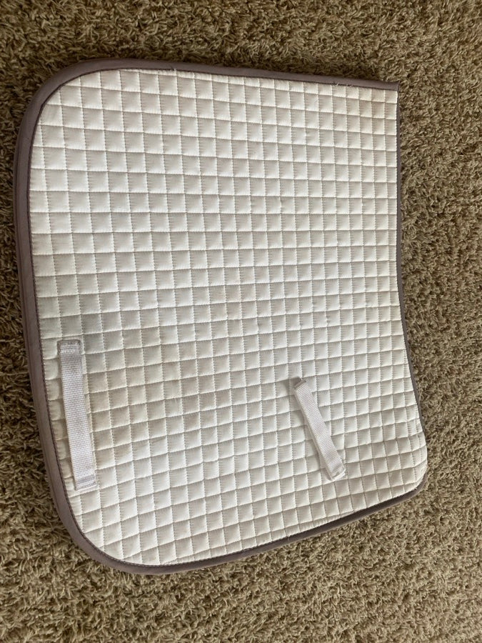 White dressage pad