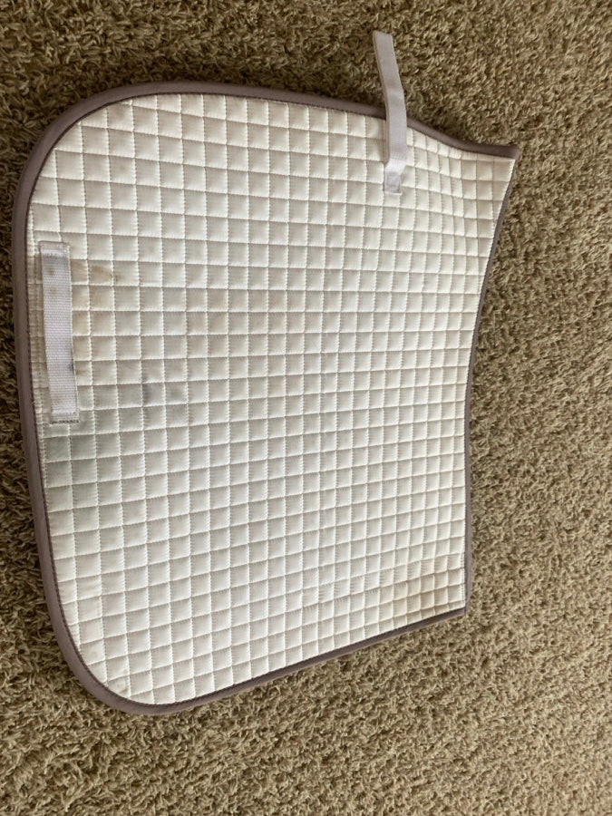 White dressage pad
