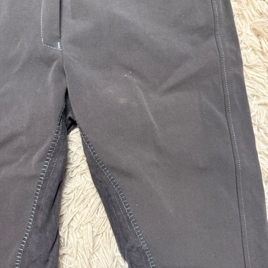 Women’s Size 30L Grey Smartpak Piper Full Seat Horseback Riding Breeches