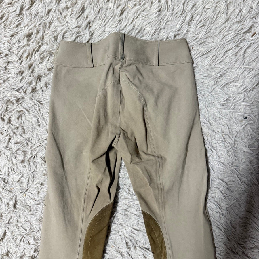 THE TAILORED SPORTSMAN Child’s Size 12L Tan Tailored Sportsman Knee Patch Horseback Riding Jodphurs (5)