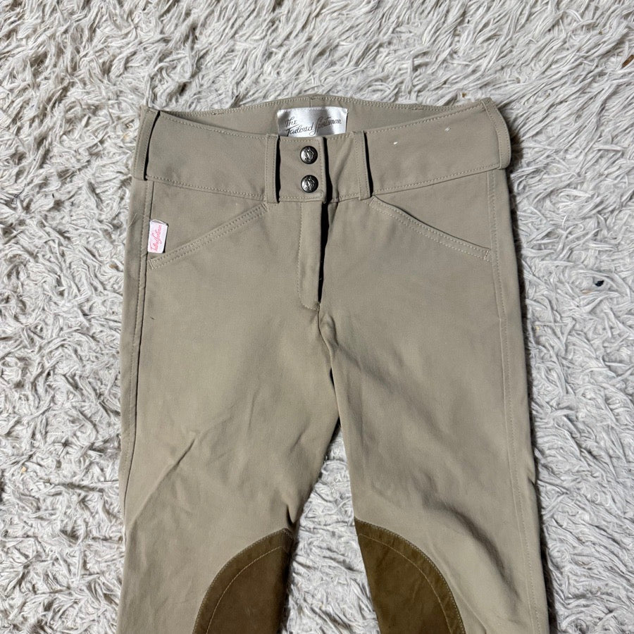 THE TAILORED SPORTSMAN Child’s Size 12L Tan Tailored Sportsman Knee Patch Horseback Riding Jodphurs (3)