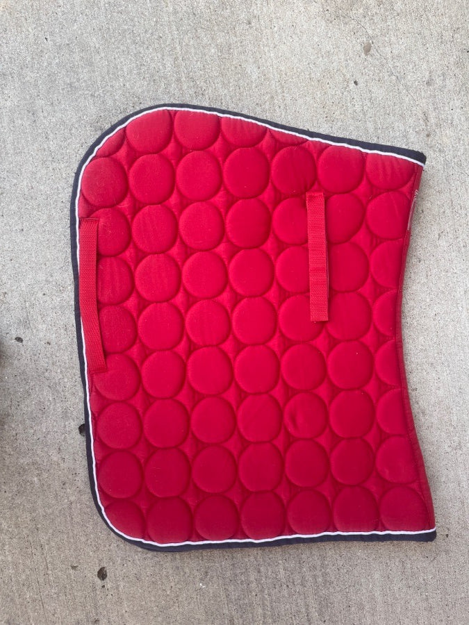 Red Roma saddle pad