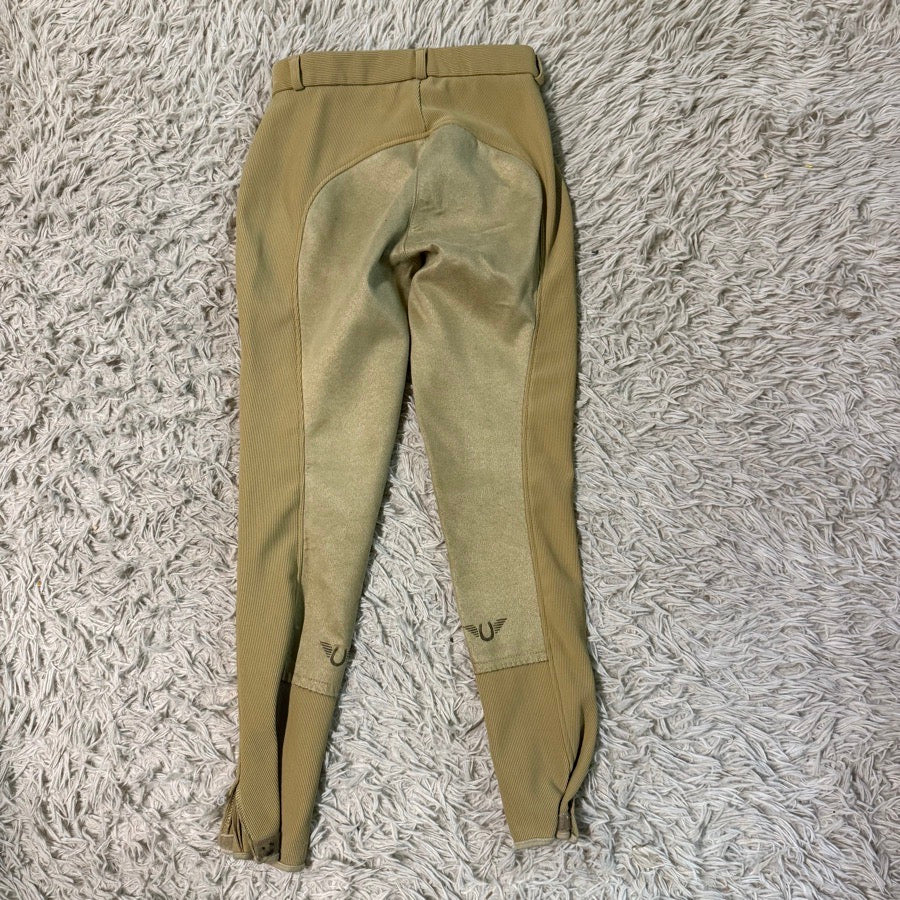 Women’s Size 24 Tan Tuffrider Full Seat Horseback Riding Breeches. Good Cond.