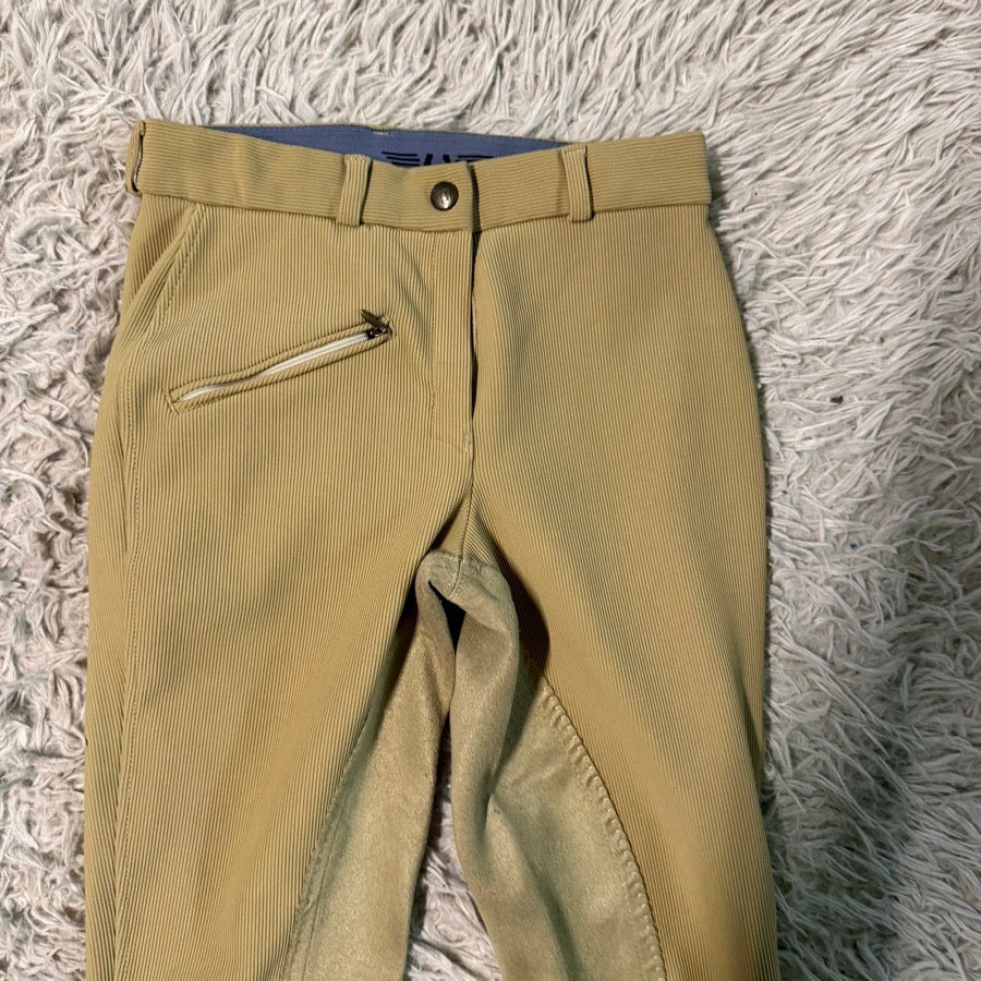 Women’s Size 24 Tan Tuffrider Full Seat Horseback Riding Breeches. Good Cond.