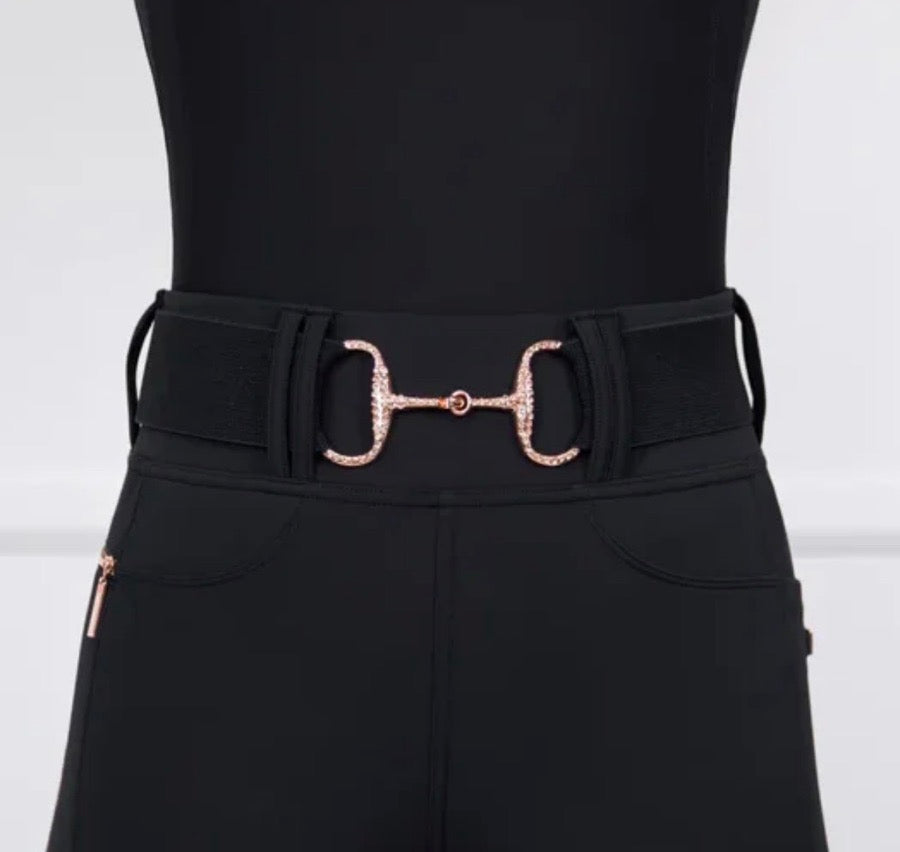 Rose gold rhinestone belt