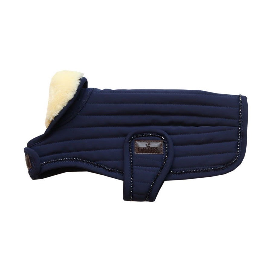 NWT Kentucky Blue Dog Coat with Sheepskin, XS