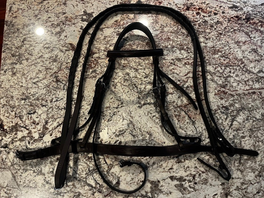 RED BARN Wide Noseband Hunter Bridle (4)