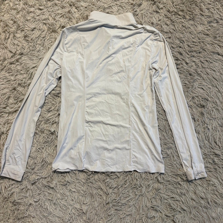 Other Women’s Medium White Solid Citizen Long Sleeve Horseback Riding Show Shirt (3)