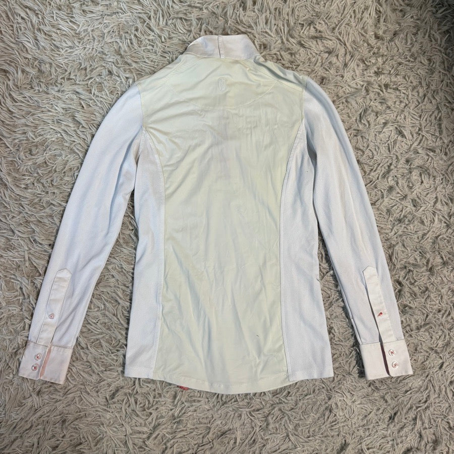 TREDSTEP Women’s XS White Tredstep Long Sleeve Horseback Riding Show Shirt (4)
