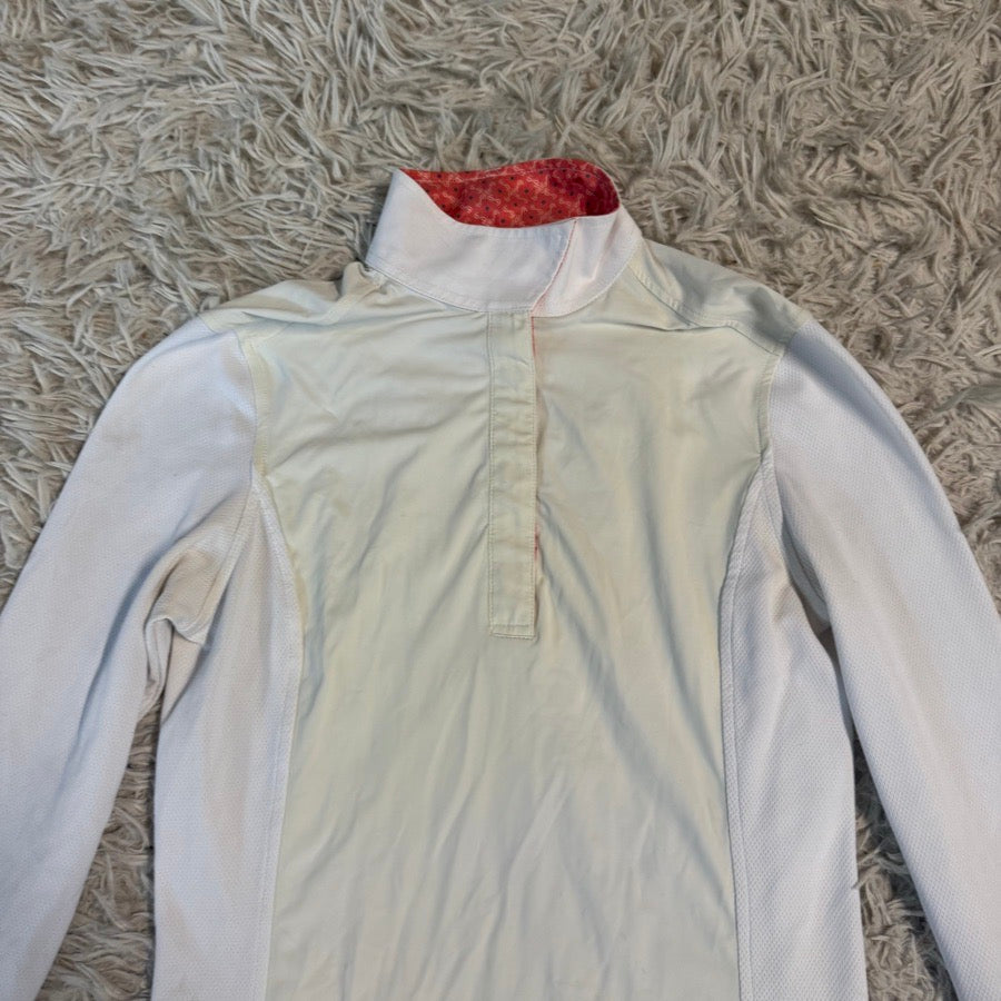 TREDSTEP Women’s XS White Tredstep Long Sleeve Horseback Riding Show Shirt (2)