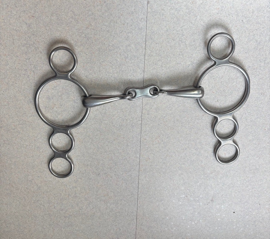 OTHER 4-Ring Hollow Mouth French Link Gag bit