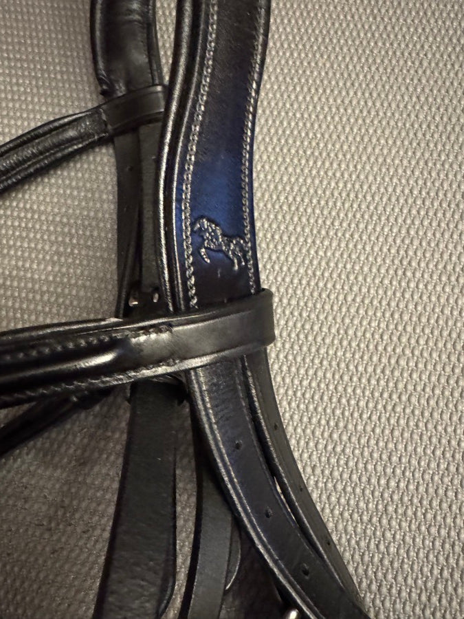 BOBBY'S ENGLISH TACK Bobby’s English Tack Signature Series Padded Monocrown Dressage Bridle (2)