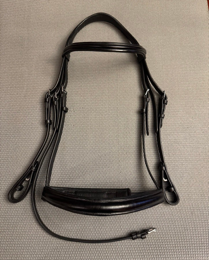 BOBBY'S ENGLISH TACK Bobby’s English Tack Signature Series Padded Monocrown Dressage Bridle