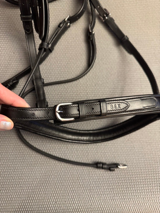 BOBBY'S ENGLISH TACK Bobby’s English Tack Signature Series Padded Monocrown Dressage Bridle (5)