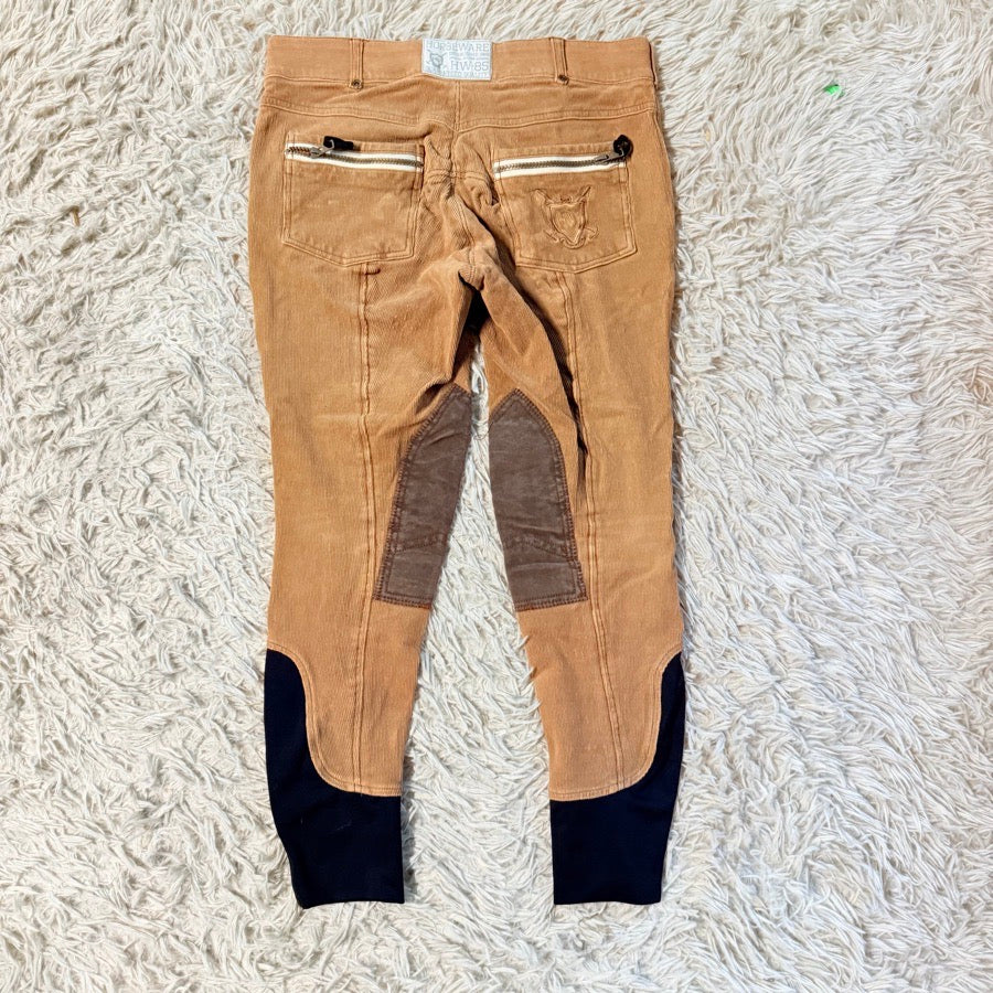 Women’s Size 30 Brown Horseware Knee Patch Horseback Riding Breeches. Good Cond.