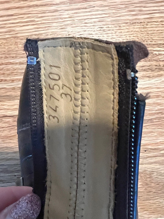 KINGSLEY ZAMBIA CROC SHORT BOOTS
