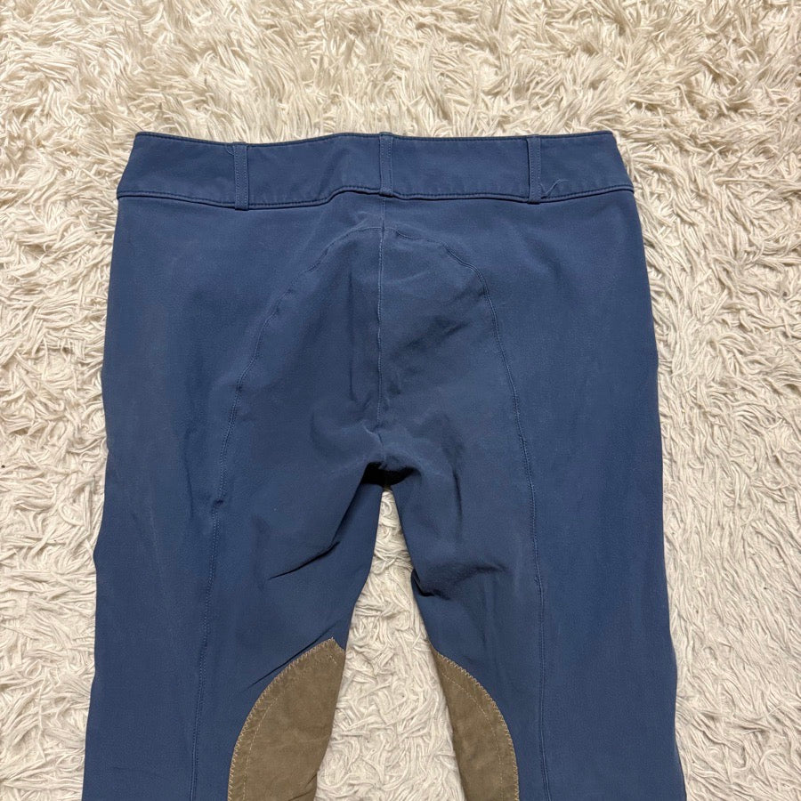 Women’s Size 30 Navy Tailored Sportsman Knee Patch Horseback Riding Breeches