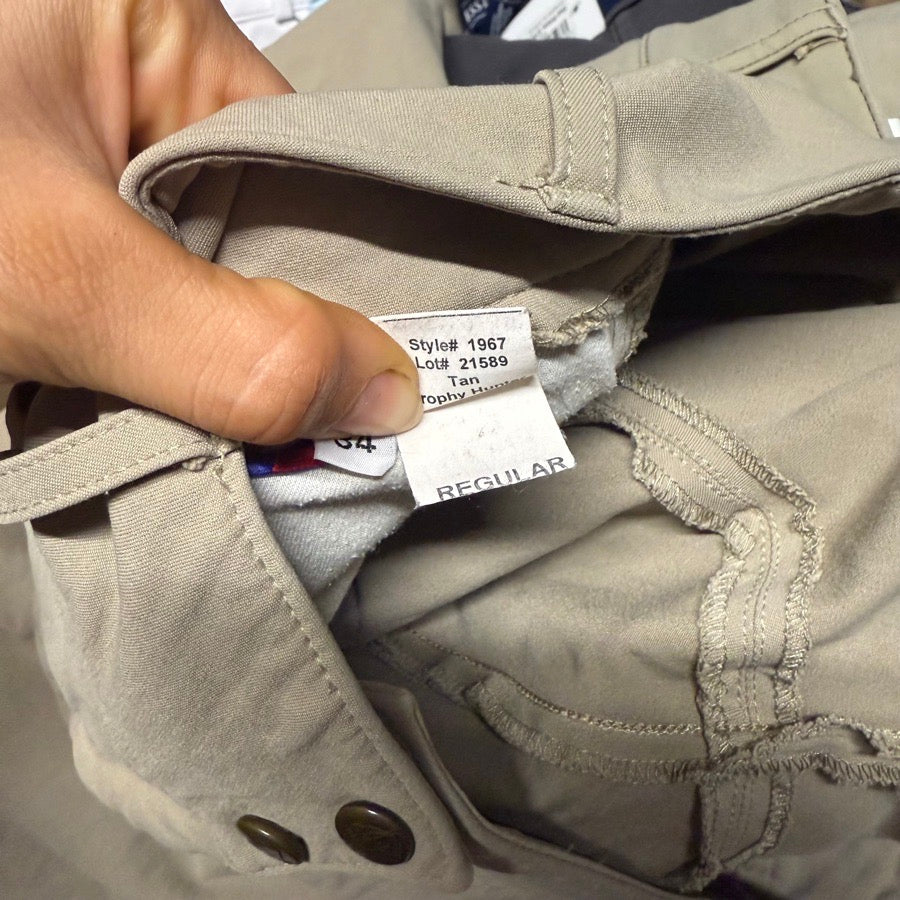 Women’s Size 34 Tan Tailored Sportsman Knee Patch Horseback Riding Breeches