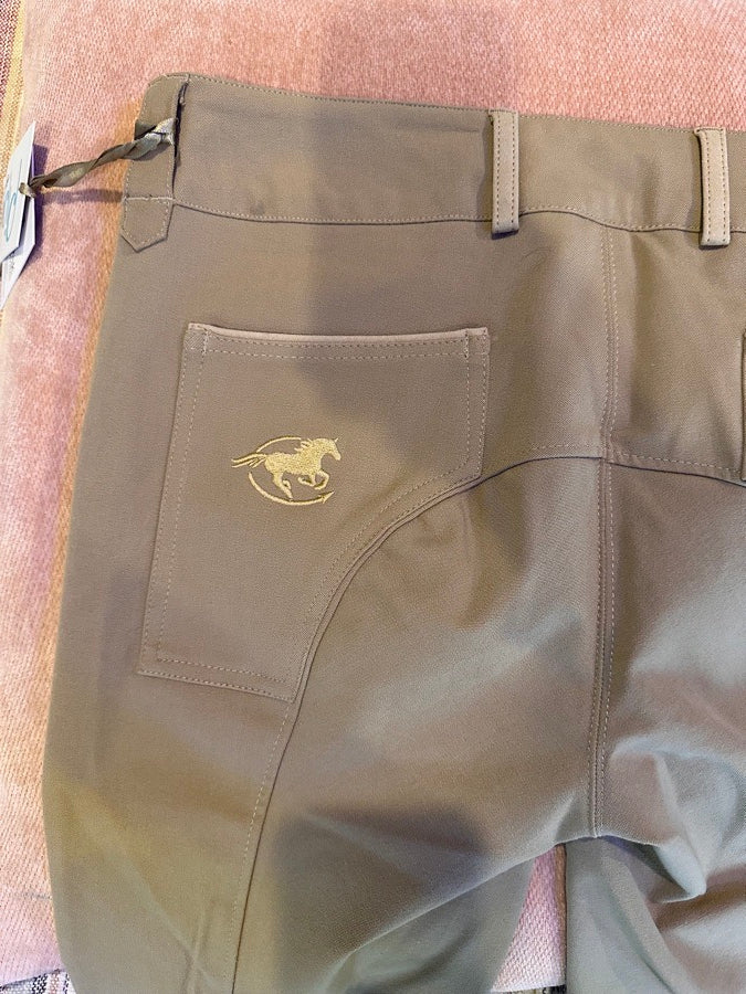 Knee patch breeches