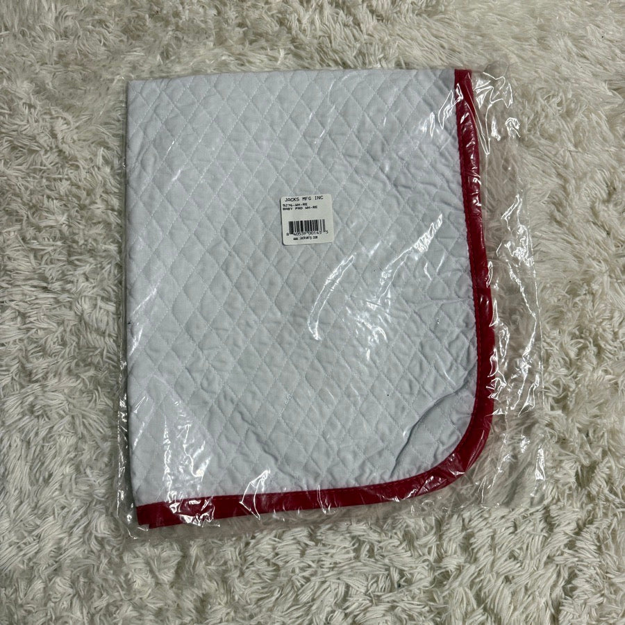 JACK'S New Red/White Jack’s Horseback Riding Baby Saddle Pad