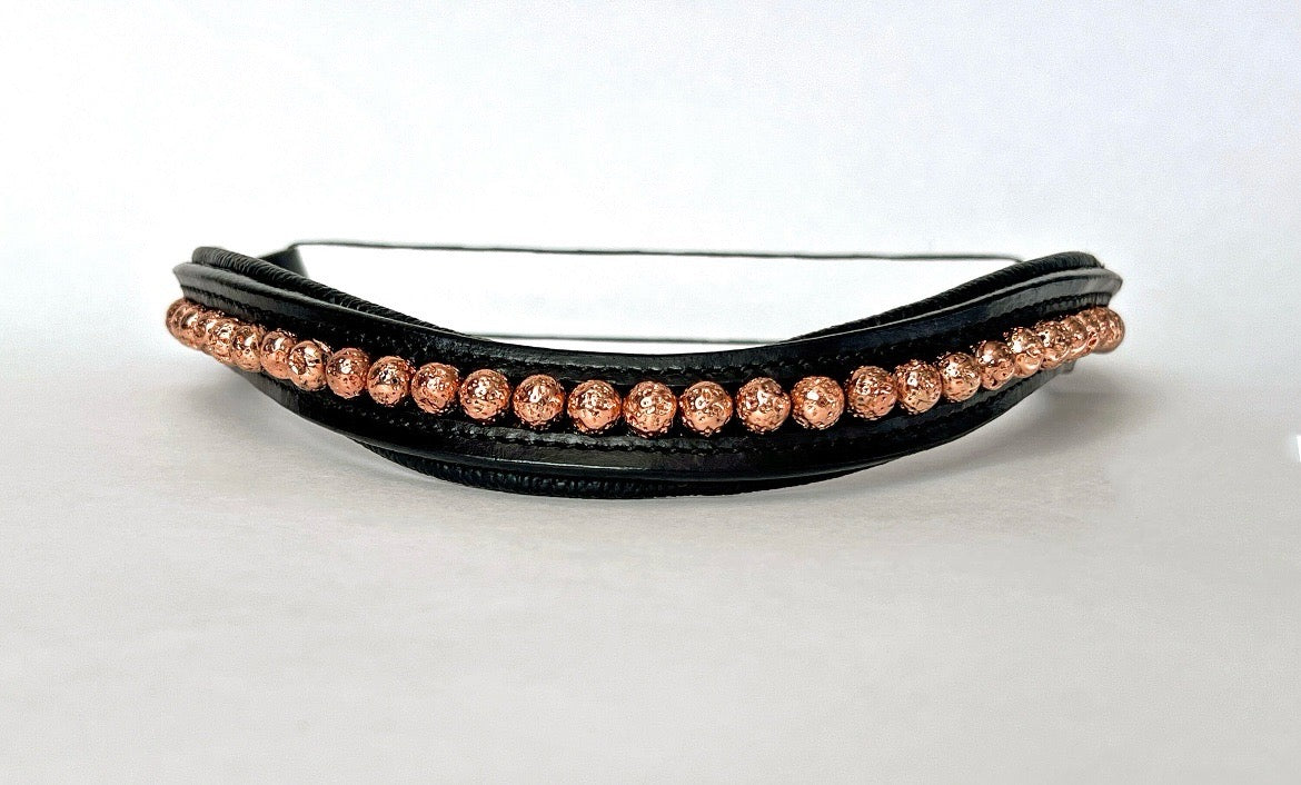 Rose Gold Beaded Browband
