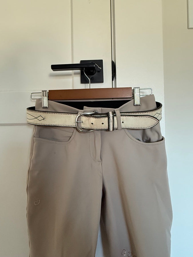 Rebecca Ray Designs White Riding Belt