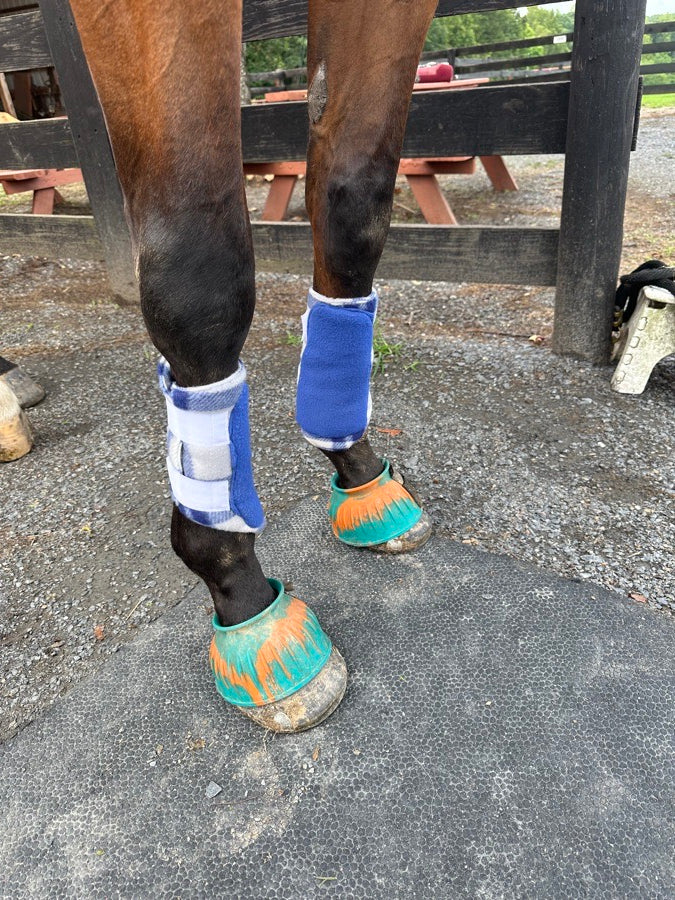 Handmade brushing boots