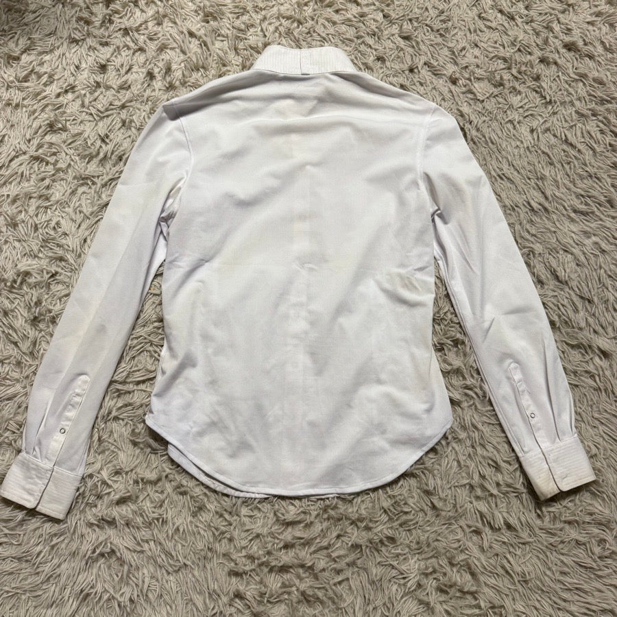 ARIAT Women’s Size 36 White Ariat Long Sleeve Horseback Riding Show Shirt (3)
