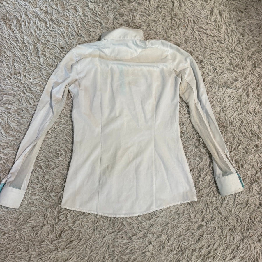 RJ CLASSICS Women’s Small White RJ Classics Long Sleeve Horseback Riding Show Shirt (6)