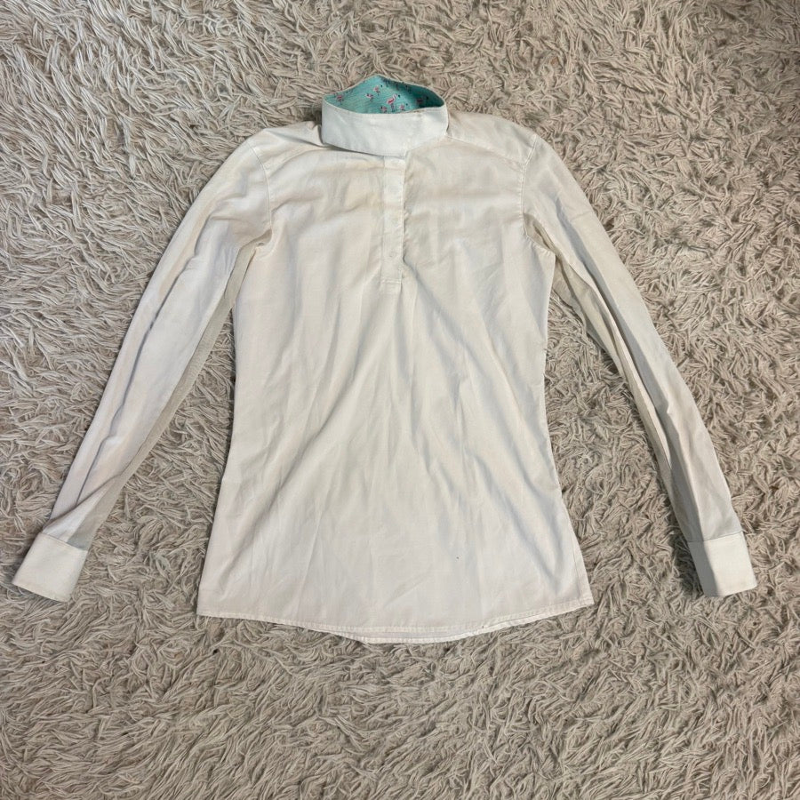 RJ CLASSICS Women’s Small White RJ Classics Long Sleeve Horseback Riding Show Shirt