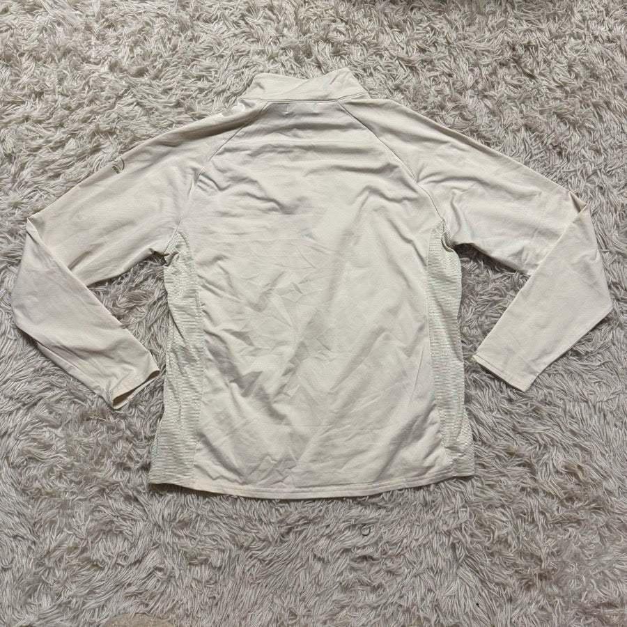 Women’s XL Cream HKM Long Sleeve Horseback Riding Sunshirt. Good Condition.