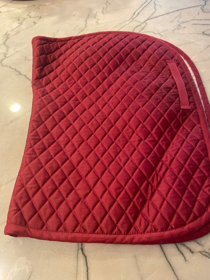 TUFFRIDER TUFF RIDER SADDLE PAD BURGUNDY (4)