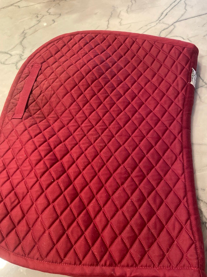 TUFFRIDER TUFF RIDER SADDLE PAD BURGUNDY (3)