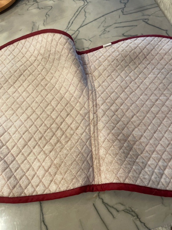 TUFFRIDER TUFF RIDER SADDLE PAD BURGUNDY (2)