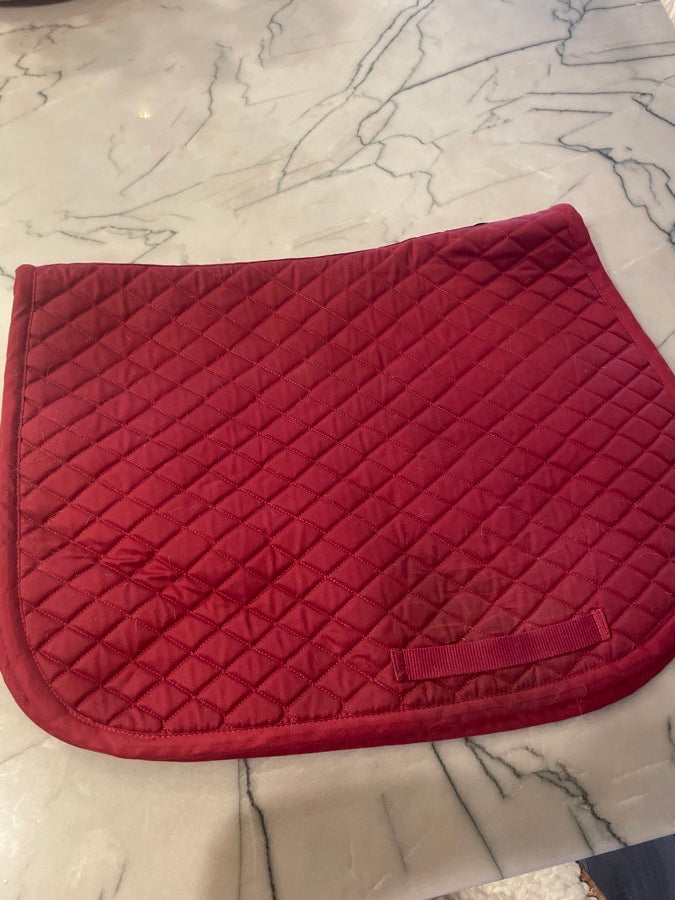 TUFFRIDER TUFF RIDER SADDLE PAD BURGUNDY