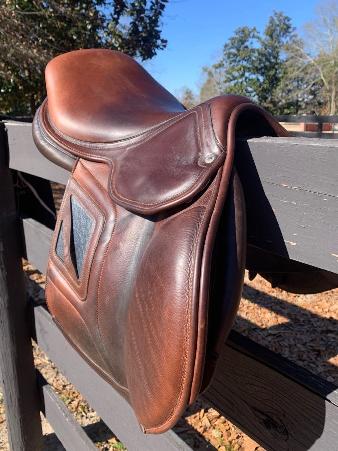 OKLES SELLES DE SPORT - Jumping saddle, 2020, 17.5, M/W, Custom Made in France