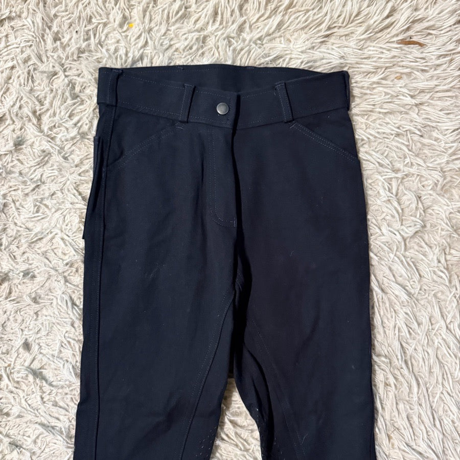 Girl’s Size 14 Navy Knee Patch Horseback Riding Breeches